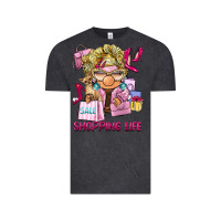 Vintage Black shopping life  gnome Vintage Tee - BarkalooDesign