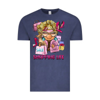 Vintage Denim shopping life  gnome Vintage Tee - BarkalooDesign