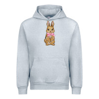 Heather Grey Easter rabbit Urban Hoodie - NancyCooperArtShop