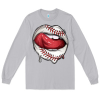Moon Dust sports lips baseball Long Sleeve Tee - texasbilliewilder