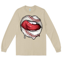 Mushroom sports lips baseball Long Sleeve Tee - texasbilliewilder