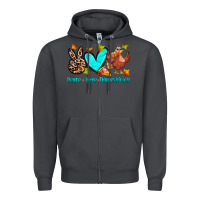 Smoke peace love thanksgiving Zipper Hoodie - Zillion Design Studio