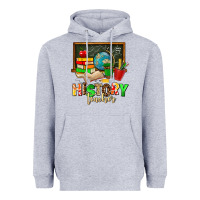 Heather Grey history teacher Heavyweight Hoodie - AdoDesignShop
