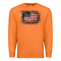 Carrot Old Leopard American Flag Frame Premium Sweatshirt - Bettercallsaul
