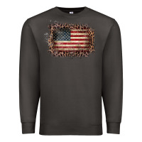 Smoke Old Leopard American Flag Frame Premium Sweatshirt - Bettercallsaul