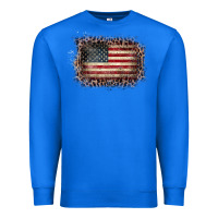 True Royal Old Leopard American Flag Frame Premium Sweatshirt - Bettercallsaul