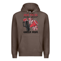 Coffee hot mess always stressed cheer mom Premium Hoodie - MaliasSmallBusiness