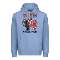 Colony Blue hot mess always stressed cheer mom Premium Hoodie - MaliasSmallBusiness