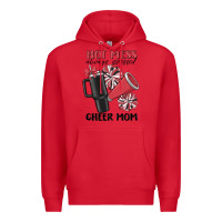 Red hot mess always stressed cheer mom Premium Hoodie - MaliasSmallBusiness