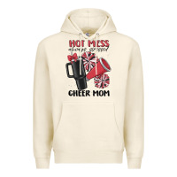Tofu hot mess always stressed cheer mom Premium Hoodie - MaliasSmallBusiness
