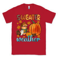 Red bonfires flannels s'mores campfires and pumpkins Classic Tee - Zillion Design Studio