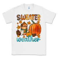 White bonfires flannels s'mores campfires and pumpkins Classic Tee - Zillion Design Studio