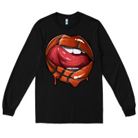 Black sports lips basketball Long Sleeve Tee - texasbilliewilder