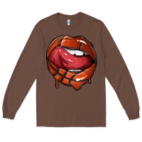 Chestnut sports lips basketball Long Sleeve Tee - texasbilliewilder