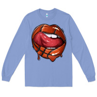 Colony Blue sports lips basketball Long Sleeve Tee - texasbilliewilder