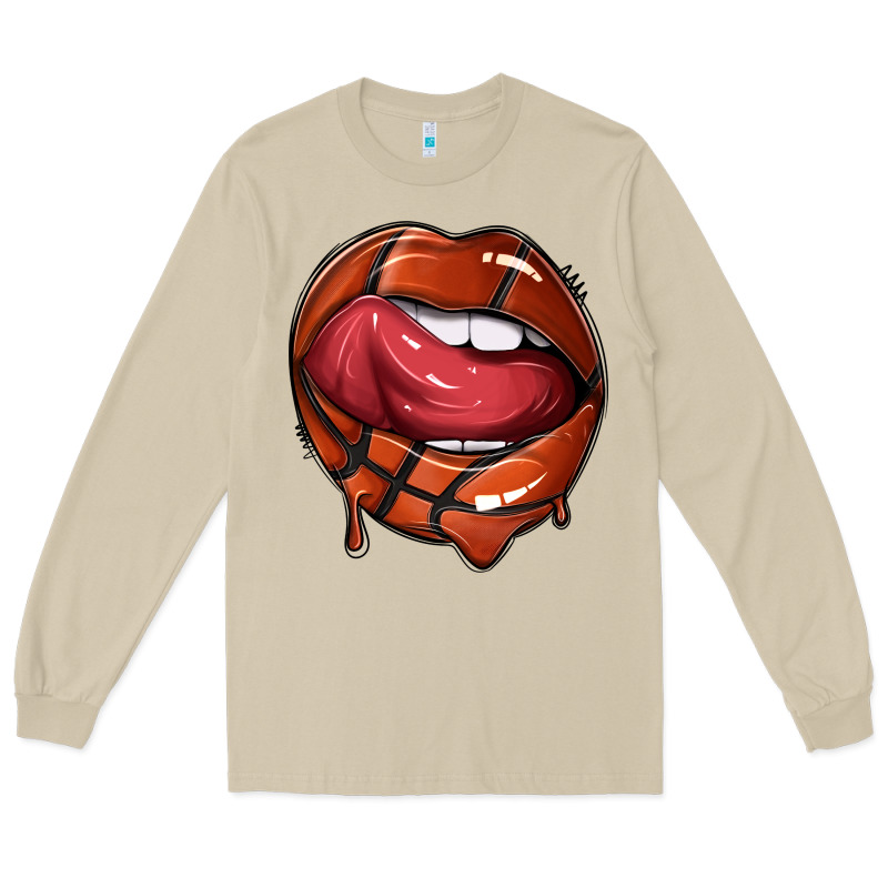 Sports Lips Basketball Long Sleeve Tee by texasbilliewilder | Teevron
