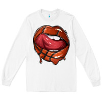 White sports lips basketball Long Sleeve Tee - texasbilliewilder