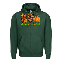 Sports Green peace love fall Zipper Hoodie - Zillion Design Studio
