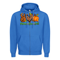 True Royal peace love fall Zipper Hoodie - Zillion Design Studio