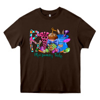 Chocolate Brown easter pharmacy Heavy Core Tee - CowhideDigitalArt