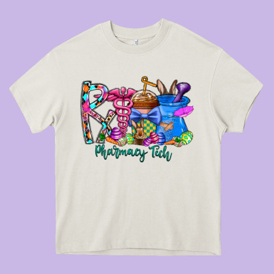 Easter Pharmacy Heavy Core Tee Designed By Cowhidedigitalart