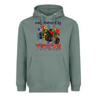 Sage easily distracted by trucks Heavyweight Hoodie - AdoDesignShop