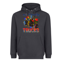 Smoke easily distracted by trucks Heavyweight Hoodie - AdoDesignShop