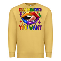 Antique Gold kiss whoever you want Premium Sweatshirt - JahusDesignShop