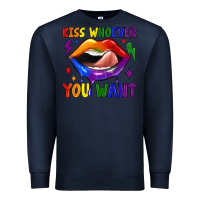 Navy kiss whoever you want Premium Sweatshirt - JahusDesignShop
