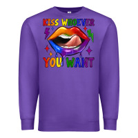 Purple kiss whoever you want Premium Sweatshirt - JahusDesignShop