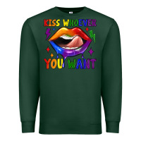 Sports Green kiss whoever you want Premium Sweatshirt - JahusDesignShop