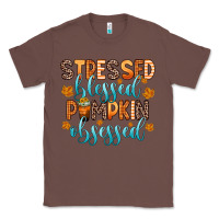 Chestnut stressed blessed pumpkin obsessed Classic Tee - Zillion Design Studio