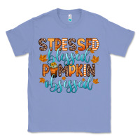 Colony Blue stressed blessed pumpkin obsessed Classic Tee - Zillion Design Studio