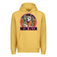 Antique Gold neon moon Premium Hoodie - MaliasSmallBusiness