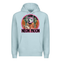 Blue Mist neon moon Premium Hoodie - MaliasSmallBusiness