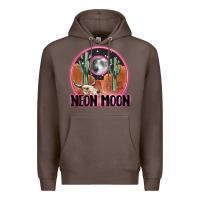 Coffee neon moon Premium Hoodie - MaliasSmallBusiness