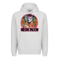 Dove Grey neon moon Premium Hoodie - MaliasSmallBusiness
