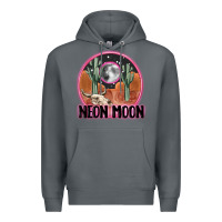 Rock neon moon Premium Hoodie - MaliasSmallBusiness