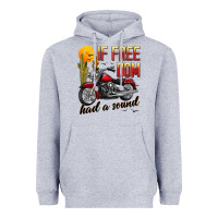 Heather Grey if freedom had a sound Heavyweight Hoodie - JahusDesignShop