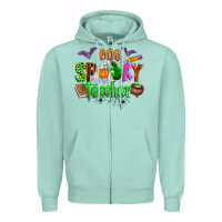 Seafoam one spooky teacher Zipper Hoodie - Zillion Design Studio