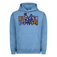 Pigment Pebble Blue cheer mom Urban Hoodie - NancyCooperArtShop