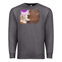Charcoal Heather Wood Cowhide Pattern Premium Sweatshirt - Bettercallsaul