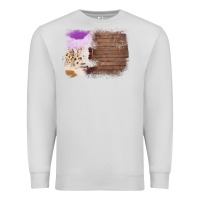 Dove Grey Wood Cowhide Pattern Premium Sweatshirt - Bettercallsaul
