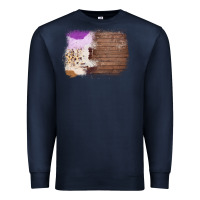 Navy Wood Cowhide Pattern Premium Sweatshirt - Bettercallsaul