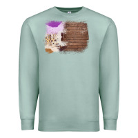 Seafoam Wood Cowhide Pattern Premium Sweatshirt - Bettercallsaul