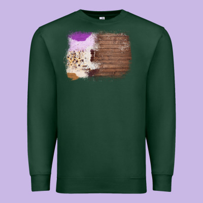 Wood Cowhide Pattern Premium Sweatshirt Designed By Bettercallsaul