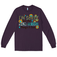 Plum i'm sorry for the mean hurtful things i said Long Sleeve Tee - Zillion Design Studio
