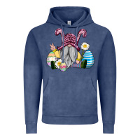 Vintage Denim easter gnome with eggs Vintage Hoodie - AdoDesignShop