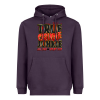 Plum true crime junkie all day every day Heavyweight Hoodie - JahusDesignShop