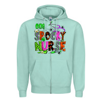 One Spooky Nurse Zipper Hoodie | Teevron